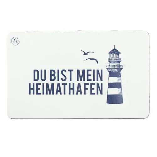 Bow & Hummingbird - 1825021-7 - Frühstücksbrettchen, Maritim, Heimathafen, Melamin, 23,5cm x 14,5cm, mehrfarbig, spülmaschinengeeignet