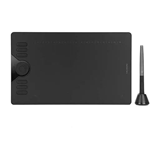 Huion HS610 Grafiktablett - Grafiktablett mit 5080 LPI Auflösung und 8192 Druckstufen, kabelloser Stift für präzises Zeichnen, kompatibel mit Windows, macOS, Linux und Android für kreative Freiheit überall.