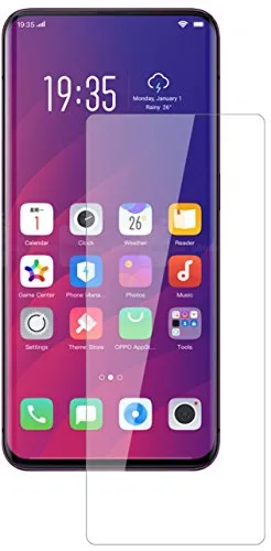 dipos I 2X Displayschutz klar kompatibel mit Oppo Find X Schutzfolie 9H Anti-Shock