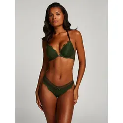 Hunkemöller Push-up-BH in Dunkelgrün, Größe 80D, Grün, Damen