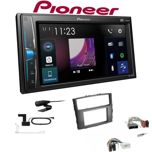 Pioneer Multimedia Autoradio Bluetooth DAB+ für Mitsubishi Pajero IV (2006-2014) - 2-DIN Multimedia-Radio mit Touchscreen, Bluetooth und DAB+ für Mitsubishi Pajero IV. Genießen Sie digitale Unterhaltung, USB-Anschluss und Dual Camera Eingang für mehr Komfort im Fahrzeug.
