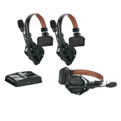 Hollyland Solidcom C1Pro-3S 3er Set - Kopfhörer & Headsets, kabelloses Intercom-System für klare Kommunikation in Echtzeit, ideal für Filmsets und Live-Events.
