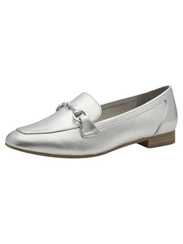 MARCO TOZZI Damen Slipper Loafer Zierspange 2-24213-41, Größe:39 EU, Farbe:Mehrfarbig - Slipper & Loafer mit edler Zierspange, weichem MT Soft Lining und gepolsterter Innensohle für höchsten Tragekomfort – perfekt für modische Looks im Alltag!