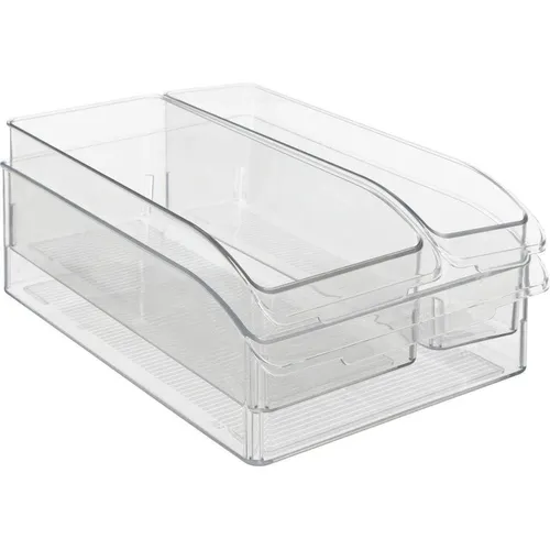 5Five Zestaw 3 Organizerów Smart Fridge - Praktischer 3er-Set Kühlschrank-Organizer von 5Five, ideal zur effizienten Lagerung und Übersichtlichkeit Ihrer Lebensmittel. Perfekt für jede Küche! Schaffen Sie Ordnung mit Stil.