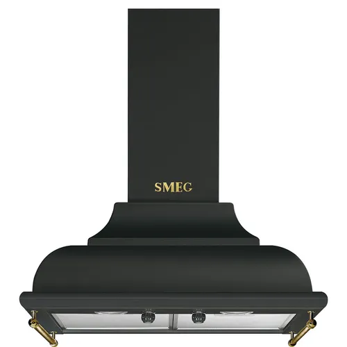 Smeg KC16AOE Dekorwandhaube Anthrazit 60 cm Cortina - Dunstabzugshauben, elegante Anthrazitfarbe und leistungsstarke Absaugung für eine saubere Küche