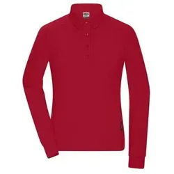 Ladies' Workwear Langarm Polo rot, Gr. S – strapazierfähig und pflegeleicht - Hochwertiges Langarm Polo aus einem Materialmix für optimale Formbeständigkeit. Ideal für den täglichen Einsatz, 60° waschbar und trocknergeeignet. Perfekt für den professionellen Look.