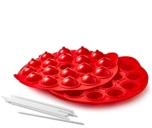 Betty Bossi Kugel-Backform für Cake-Pops - Silikon, Hitzebeständig - Motivbackformen für 18 perfekte Cake Pops, einfaches Lösen der Kugeln und hitzebeständig bis 220 Grad für kreatives Backen.