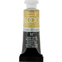 Blockx Aquarellfarbe Indischgelb 5ml - Extrafeine Aquarellfarbe von BLOCKX in der praktischen 5ml Tube, ideal für kreative Bastelprojekte mit hoher Lichtechtheit.