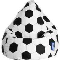 Sitting Point Sitzsack Fußball L - Sitzsack in Fußball-Design, ideal für Sportfans und gemütliche Stunden im Wohnzimmer oder Kinderzimmer.