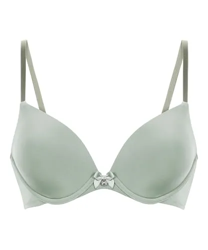 Hunkemöller Vorgeformter Bügel-BH Plunge - Iceberg Green - 75D - Entdecke den perfekten Halt mit diesem BH! Der elegante V-Ausschnitt und die verstellbaren Träger sorgen für optimalen Tragekomfort. Ideal für jeden Anlass und kombinierbar mit passenden Höschen.