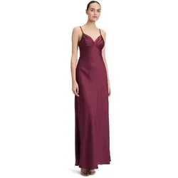 Elegantes Abendkleid VERA MONT in Wild Ruby - Figurbetontes Maxi-Kleid aus Satin, ideal für festliche Anlässe. Verstellbare Träger und einfacher Reißverschluss sorgen für perfekten Sitz und hohen Tragekomfort.