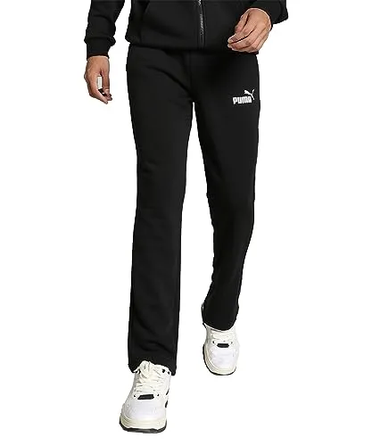 PUMA Herren Ess Logo Bukser Tr Op Srl Pants, Puma Black 22, M EU - Trainingsbekleidung mit Regular Fit und praktischen Seitentaschen, unterstützt nachhaltige Baumwollproduktion durch die Better Cotton Initiative (BCI). Ideal für Fitness und Sport.