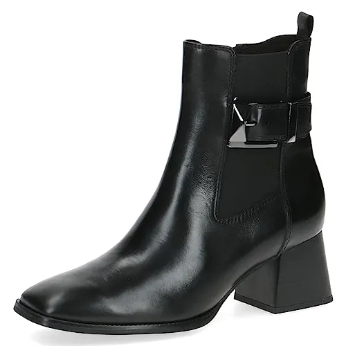 Caprice Damen Stiefelette Leder mit Trapezabsatz - Wanderschuhe: Modische Stiefelette mit Karree-Form, praktischem Reißverschluss und stylischem Trapezabsatz für einen komfortablen und eleganten Auftritt.