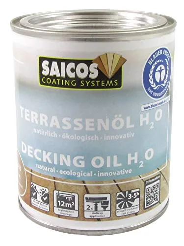 SAICOS Terrassenöl H2O 318 Teak (0,75 Liter)