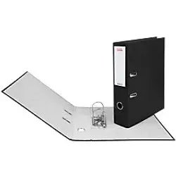 Biella Ordner Breit DIN A4 70 mm Schwarz 2 Ringe 10341702U Kunststoff