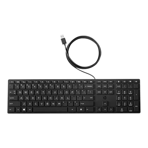 HP Wired Desktop 320K Keyboard **New Retail** - Tastaturen mit komfortablem Tastenanschlag und langlebigem Design, ideal für Büro und Home Office.
