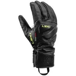 Leki Herren Handschuh WCR VENOM SPEED 3D - Komfort und Racing-Performance - Wintersport-Bekleidung: Der WCR Venom Speed 3D bietet maximalen Schutz und Komfort mit flexiblen Silikonpads und hochwertigem Leder für optimale Kontrolle und Grip beim Skifahren.