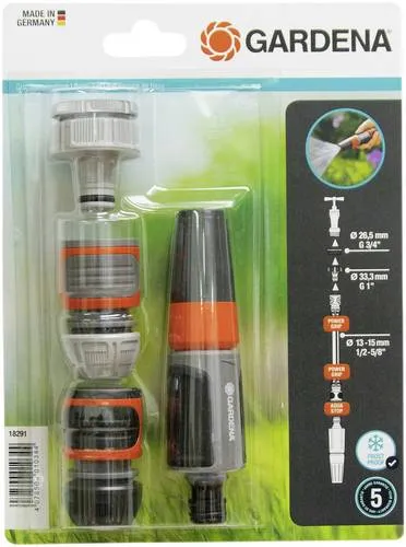 GARDENA 18291-20 Gartenspritze mit Anschluss-Set - Praktische Gartenspritze mit vielseitigem Anschluss-Set für einfache Bewässerung. Ideal für Gartenpflege und effiziente Nutzung.