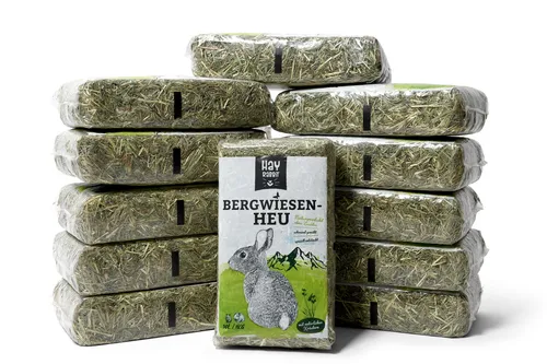Hayrabbit - Bergwiesenheu 12kg - Heu Aus Deutschen Gründlandregionen