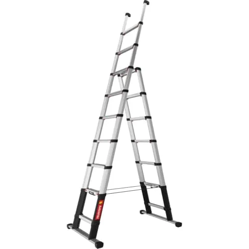 TELESTEPS Teleskopleiter 3m - 3-in-1 Multifunktions-Bockleiter - Leitern - Hochwertige Teleskopleiter mit 3-in-1 Funktion, hergestellt in Schweden. Ideal für maximale Sicherheit dank rutschfester Gummifüße und EN 131 Zertifizierung.