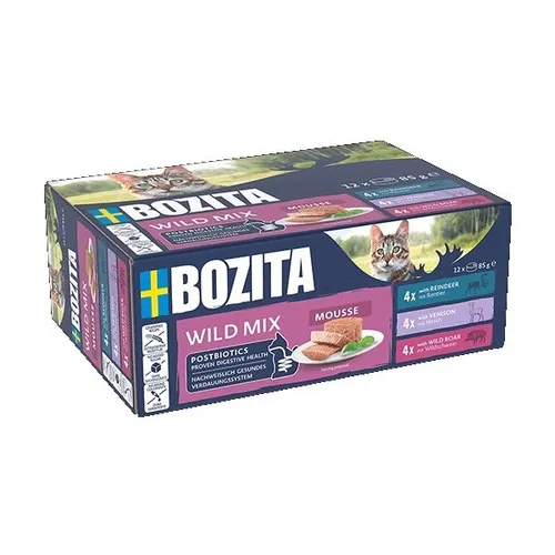 BOZITA Mousse Mix Wild - nassfutter für Katzen - 12x85g BOZITA 7300330046208