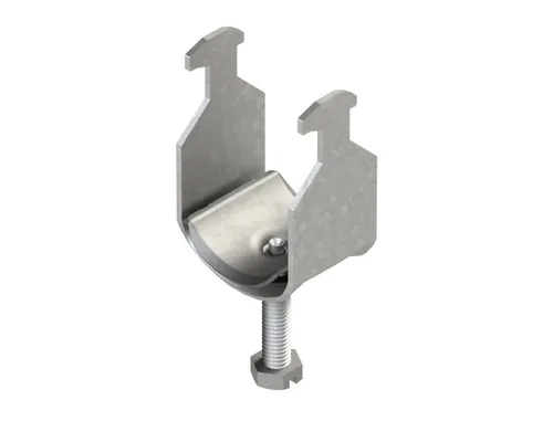 Niedax Bügelschelle BA 42 - 100 Stück - Praktisches Set mit 100 Bügelschellen für die Montage auf Profilschienen. Ideal für eine sichere Kabelbefestigung im Innenbereich, mit feuerverzinkter Oberfläche für hohe Beständigkeit.