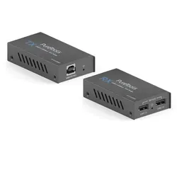 PureTools ProAV USB 2.0 Extender Set - 50m Reichweite - Adapter für USB 2.0 mit 480Mbps Geschwindigkeit, ideal für verlängerte Verbindungen bis zu 50m, perfekt für professionelle AV-Anwendungen.