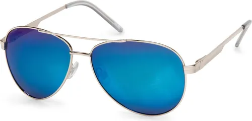 styleBREAKER Polarisierte Flieger Sonnenbrille - Sportbrillen mit UV Schutz 400 und verspiegelten Gläsern. Federscharnier für hohen Tragekomfort und inklusive Etui und Putztuch.