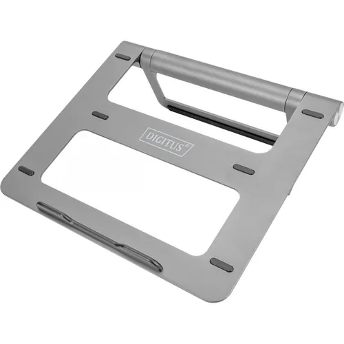 DIGITUS Variabler Notebookständer mit 7-Port Pop-Out USB-C Docking Station - Dockingstation & Hubs - Einklappbar und flexibel für stationäre oder mobile Nutzung, mit 360° drehbarem Standfuß und praktischer 7-Port USB-C Docking Station.