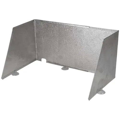 Crespo Windschutz für Küchenschrank AL 105, Silber - Campingkocher Zubehör, aus robustem Aluminium für optimalen Windschutz beim Kochen im Freien, leicht und kompakt für einfachen Transport.
