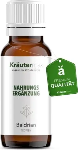 Baldrian + Tropfen zum Einnehmen 50 ml - Pflanzliches Ergänzungsmittel Baldrian, unterstützt die Entspannung und fördert einen erholsamen Schlaf.