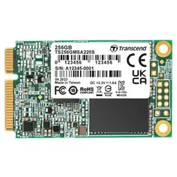 Transcend 220S mSATA SSD - 256 GB - Festplatte mit hoher Geschwindigkeit und Zuverlässigkeit, ideal für eine schnelle System- und Anwendungsleistung.