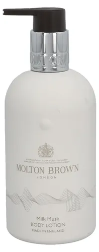 MOLTON BROWN Milk Musk Body Lotion 300 ml - Ganzkörperpflege mit nostalgischem Milchduft, spendet leichte Feuchtigkeit und verwöhnt die Haut mit einem kaschmirweichen Aroma. Ideal für ein luxuriöses Verwöhnerlebnis.