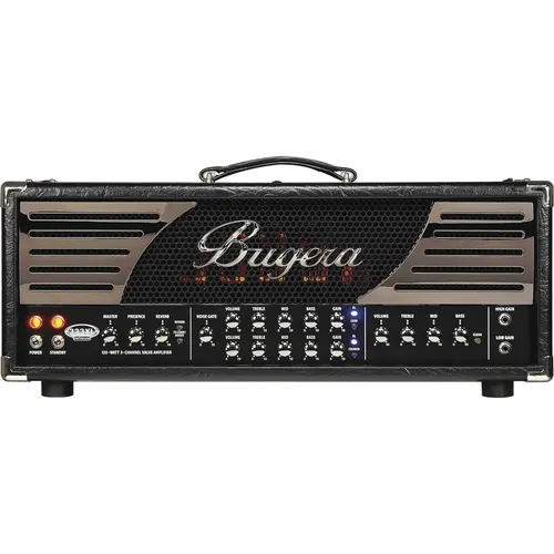 Bugera 333XL Infinium - Vollröhren E-Gitarren Topteil mit 120 Watt, 3 Kanälen und einstellbarem Noisegate, ideal für professionelles Gitarrenspiel mit langer Röhrenlebensdauer.