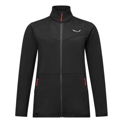 Salewa Damen Puez Cammino PL Jacke - Größe XS, schwarz - Wanderjacken: Warme und leichte Trekkingjacke für Damen aus weichem POLARLITE GRID, ideal für aktive Outdoor-Abenteuer.