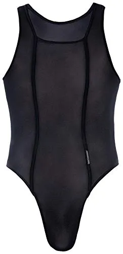 MANSTORE M101 String Body - Schwarz - Größe S - Hochwertiger M101 String Body aus hauchdünnem, hochelastischem Super-Microstoff. Ideal für selbstbewusste Männer, die einen sexy Look bevorzugen. Perfekte Passform und ausgefallene Designs für besondere Anlässe.