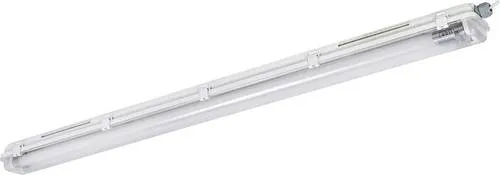 OSRAM HOMELIGHTING Submarine Recycled Plastic 120 2 X 13.5W 840 G13 T8 LED-Leuchte - Robuste LED-Leuchte für Feuchträume, aus mindestens 50 % recyceltem Kunststoff. Energieeffizient, staubdicht und spritzwassergeschützt (IP65). Ideal für Keller und Garagen, einfache Installation garantiert.