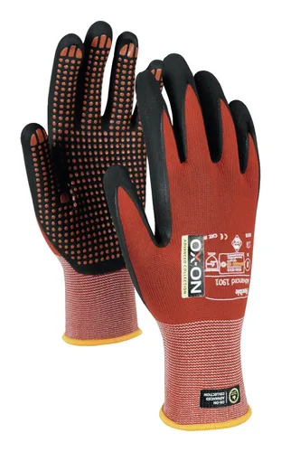 OX-ON Schnittschutzhandschuh Flexible Advanced 1901, Größe 6 - Arbeitshandschuhe mit hohem Schnittschutz, ideal für präzise Arbeiten und optimalen Grip, VPE: 12 Paar