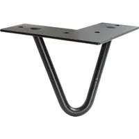 Wagner Möbelbein Hairpin L 100 mm Black Matt