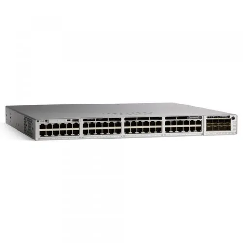 Cisco Catalyst 9300 - Managed Netzwerk Switch 48 Ports - Netzwerk-Switch mit 48 10G Ethernet Ports, hohe Routing-Kapazität von 580 Gbit/s und PoE-Unterstützung, ideal für leistungsstarke Netzwerkinfrastrukturen.
