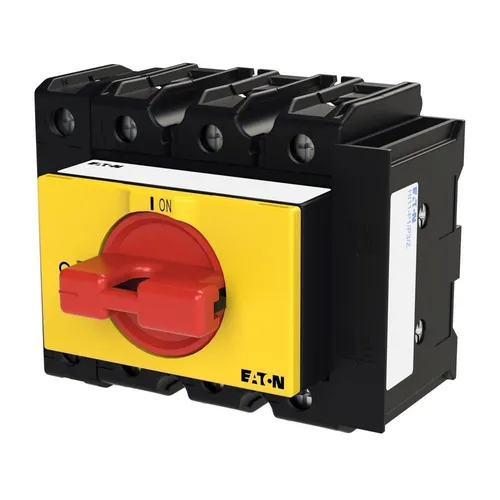 Eaton EIN-AUS-Schalter P3-63/IVS-RT/N/HI11 - Robuster Ein-Aus-Schalter für den professionellen Einsatz bis 63A, ideal für Not-Aus-Anwendungen. Hohe Schaltleistung von 30 kW bei 400V, sicher und zuverlässig.