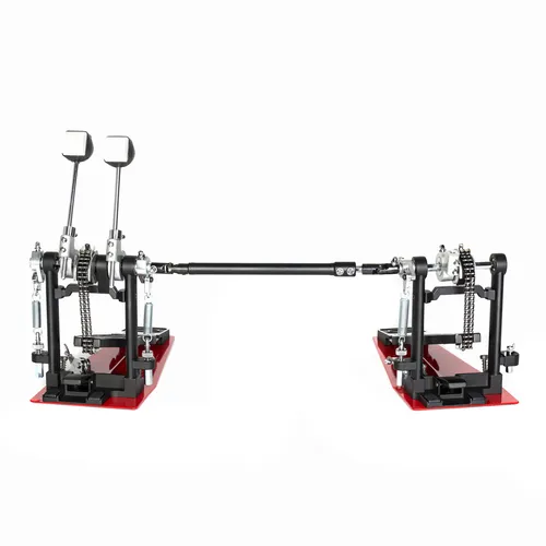Fame Doppelpedal DFP9001: Professionelles Double Bass Pedal - Schlagzeug & Percussion: Das Fame Doppelpedal DFP9001 bietet einstellbare Federspannung und perfekte Kraftübertragung für optimale Performance im Proberaum oder auf der Bühne.
