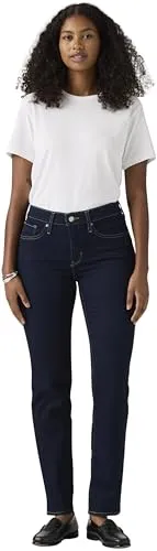 Levi's Damen 314 Shaping Straight Jeans, Darkest Sky, 26W / 30L - Jeans mit shaping Effekt, formt den Bauch, betont die Kurven und verlängert optisch die Beine – perfekt für jeden Anlass!
