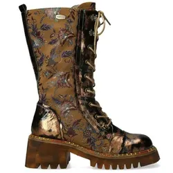 LAURA VITA Lederschnürstiefel Oyao 02 bronze camel mit Reißverschluss - Elegante Lederschnürstiefel in Bronze-Camel, mit praktischem Reißverschluss und komfortabler Lederinnensohle. Ideal für stilvolle Auftritte und den täglichen Gebrauch. Größe 38 EU.