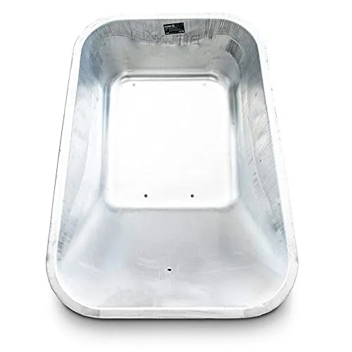 Bituxx® Ersatz Schubkarren Mulde 100L - Verzinkt - Schubkarren, aus robustem verzinktem Stahl, ideal für Bauprojekte mit 100L Fassungsvermögen und langlebiger Qualität.