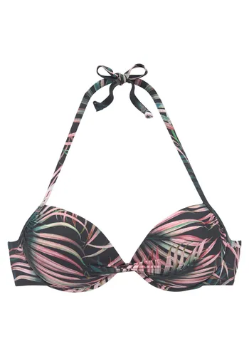 LASCANA Push-Up-Bikini-Top Reese - Neckholder-Bikini mit Palmendruck, wattierten Cups für optimalen Halt und eine perfekte Silhouette – ideal für den Sommer!