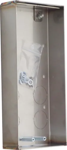 Wantec MONOLITH C 4102 Unterputzkasten - Flacher Unterputzkasten aus rostfreiem Stahl, ideal für die Montage von Elektroinstallationen, Maße: 223x103x39mm, robust und langlebig.