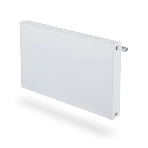 HM Wärmepumpenheizkörper THEMA NT Plan | Typ 22 | 500x800 mm | links - Der THEMA NT Heizkörper bietet effizientes Heizen mit integriertem Lüfter und automatischer Regelung – ideal für moderne Wohnräume und schnelle Wärmeverteilung.