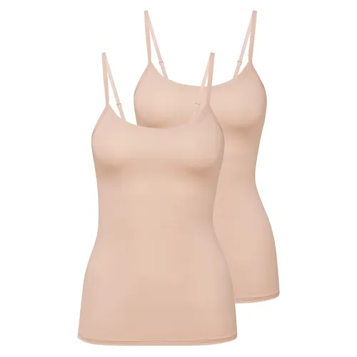 Natural Comfort Spaghetti-Top Damen Unterhemd - Elegantes Spaghetti-Top für Damen aus hochwertiger Baumwollmischung. Ideal für den täglichen Komfort, mit verstellbaren Trägern und natürlichem Glanz. Perfekt für jede Gelegenheit!