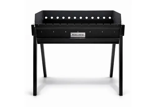 Grillpeter Holzkohlegrill Profi Mangal Altan 70 aus Stahl - Stabiler Profi Mangal Altan 70 aus 3mm Stahl mit Ascheschublade für unkomplizierte Reinigung. Ideal für Schaschlikspieße und perfekt für Gartenpartys.